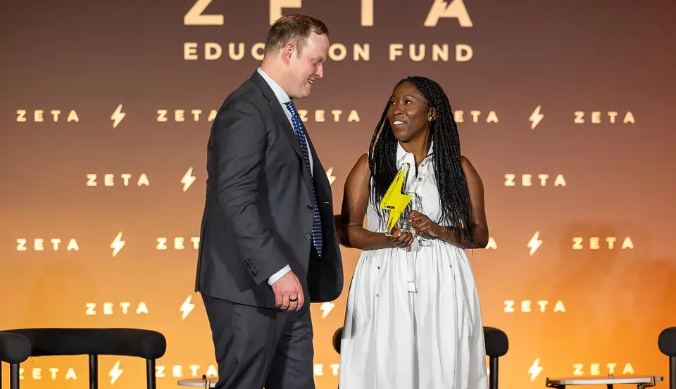 Sponsor, VIP, and award moment photographed during a DC corporate event