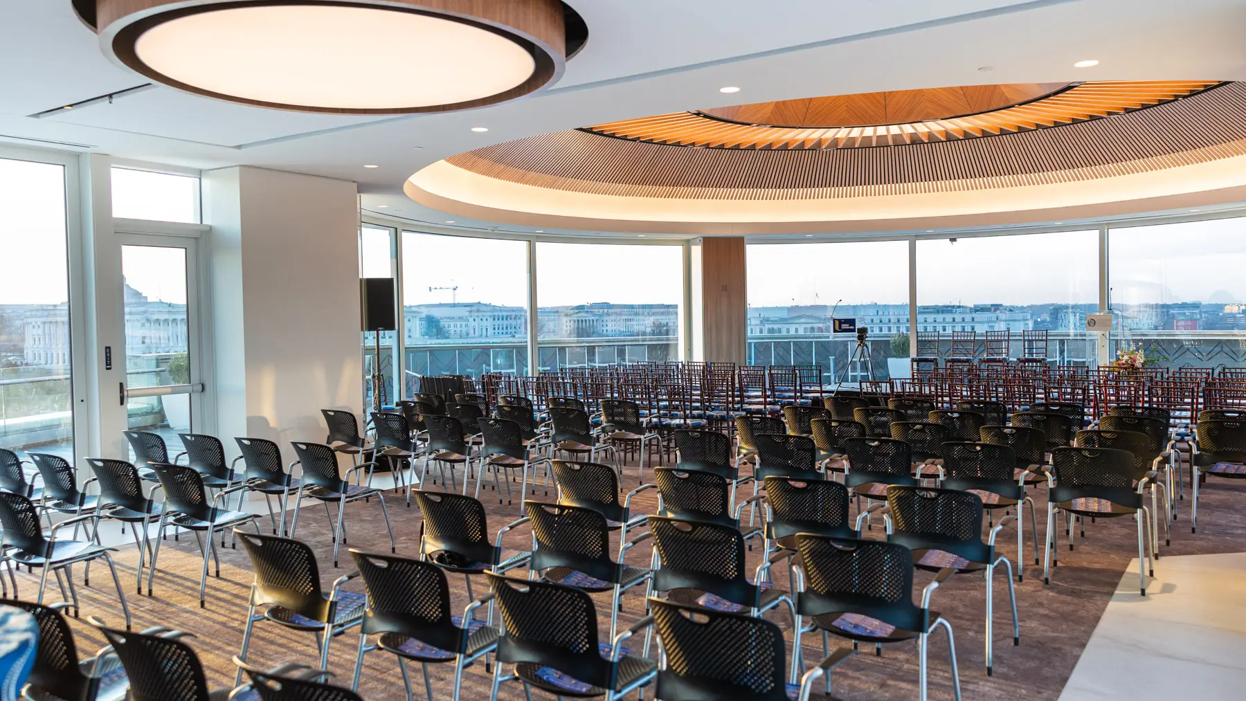 Corporate event photographer covering a polished conference keynote in Washington DC