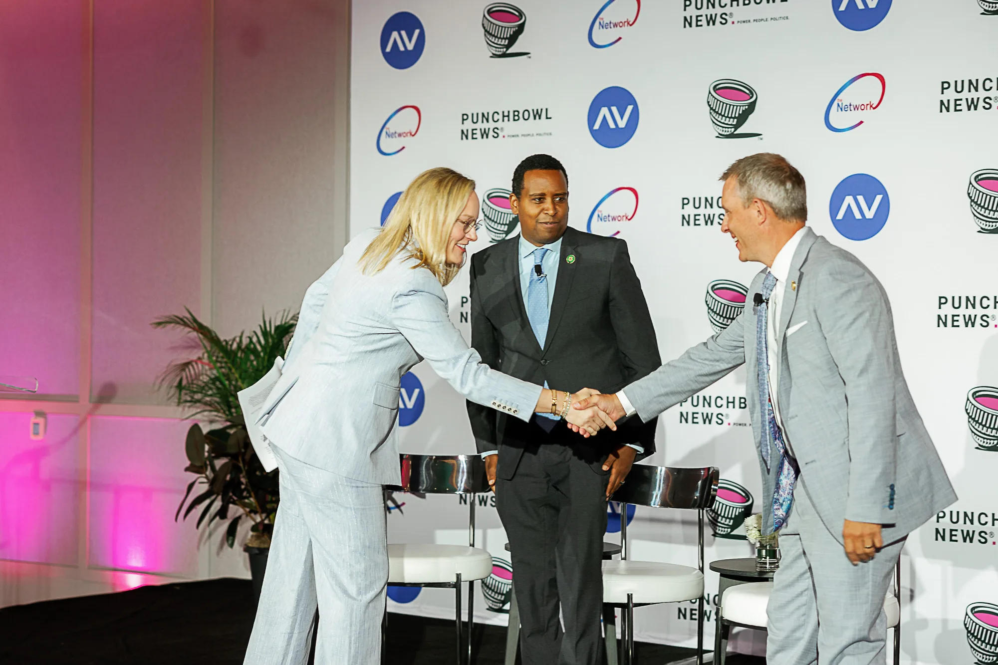 Panelists discussing at Punchbowl News press conference Washington DC