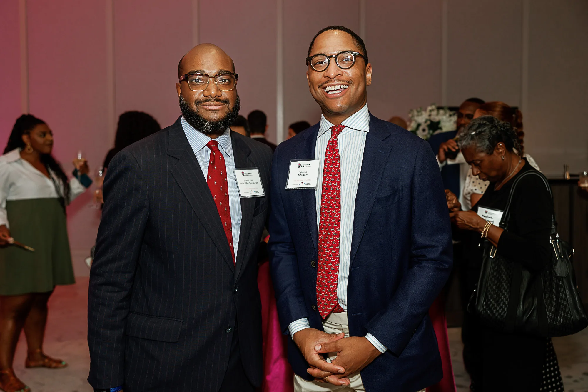 Two men at Punchbowl News press conference Washington DC