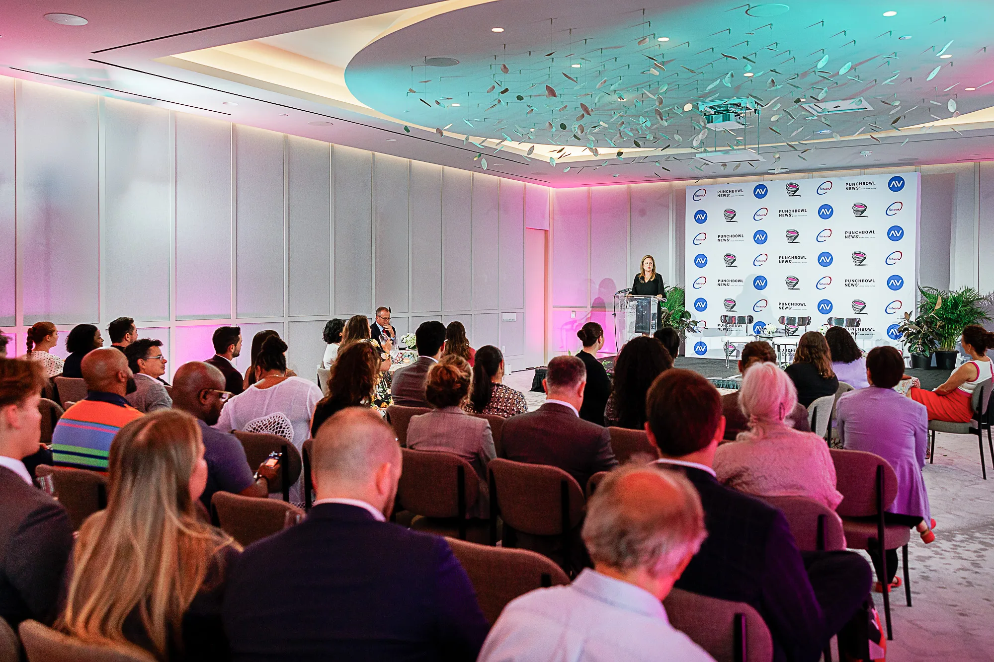 Audience seated at Punchbowl News press conference Washington DC