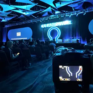 District Pixel corporate videography team filming at CleanPower 2025 conference in Phoenix Arizona