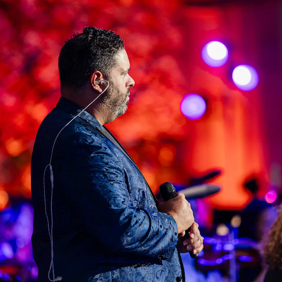 American Dream Orchestra concert stage performance at the Milken Institute inauguration gala in Washington, DC