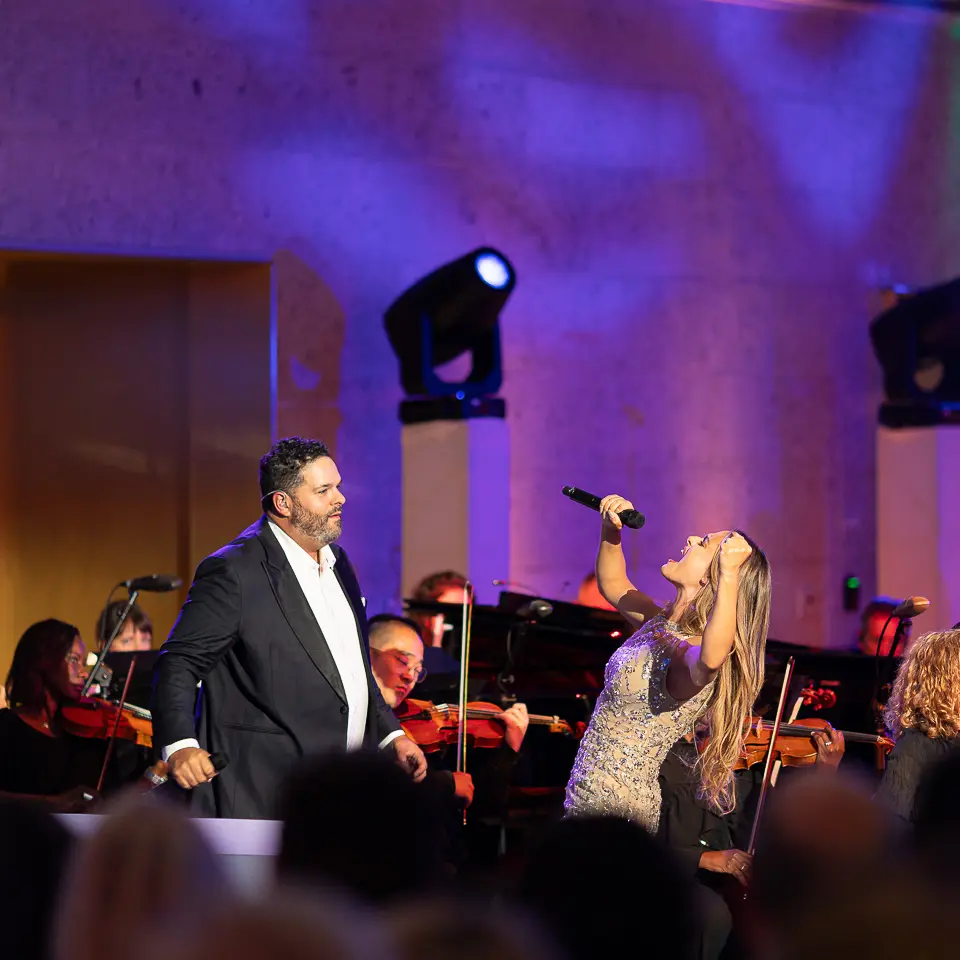 American Dream Orchestra performing during the Milken Institute for the American Dream inauguration reception in Washington, DC.