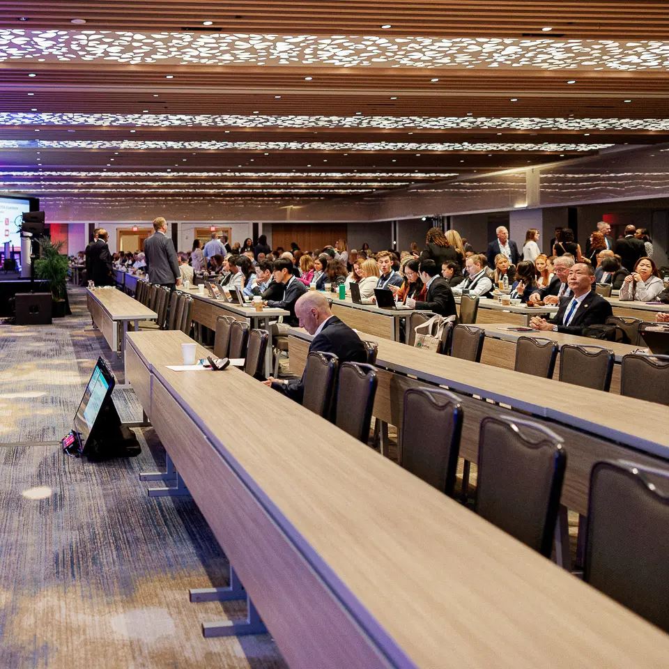 FDA-PDA Annual Conference room set before a keynote session at The Westin in Washington, DC
