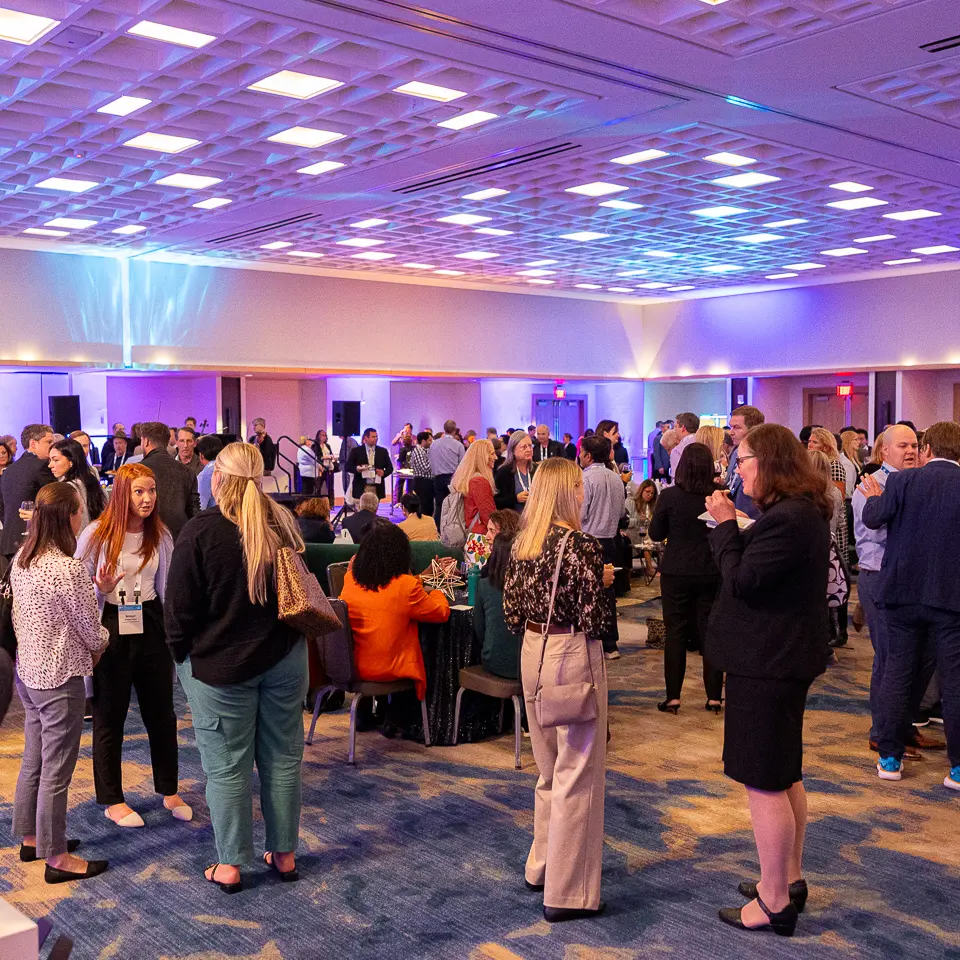 Featured networking reception crowd at the FDA-PDA Annual Conference in Washington, DC