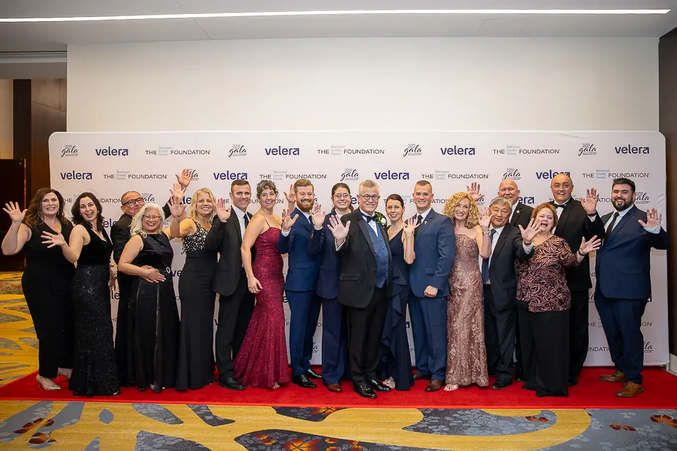 Large group portrait of Herb Wegner Awards 2026 honorees and guests in formal attire.