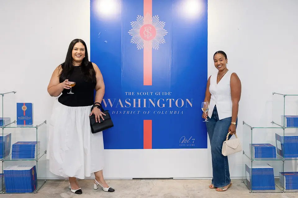 The Scout Guide Washington DC launch party branded display portrait