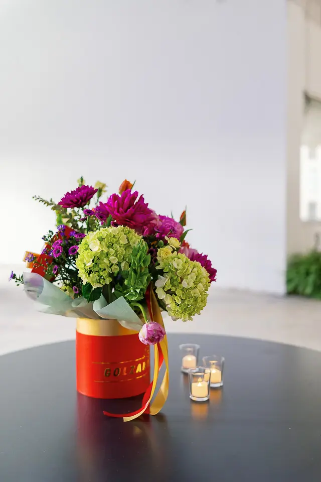 The Scout Guide Washington DC launch party floral table detail