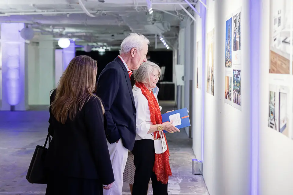 The Scout Guide Washington DC launch party guests viewing displays