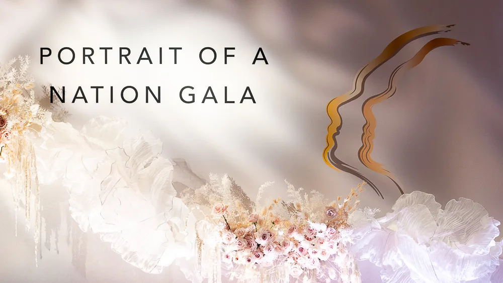 Portrait of a Nation gala scene photographed for a selected production in Washington DC