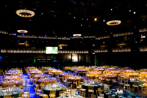 Washington DC event photographer planning gala dinner coverage before guest arrival